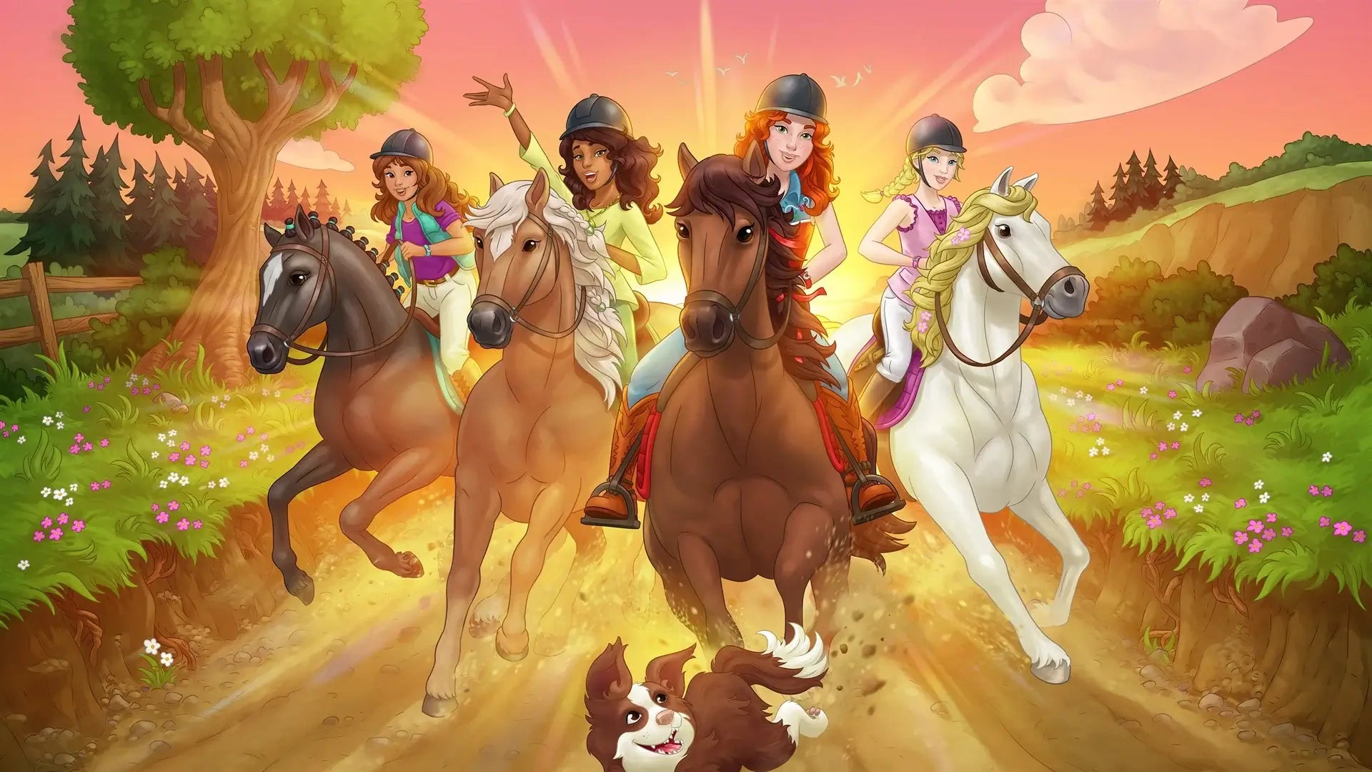 Schleich horses features Horse Club horses and riders.