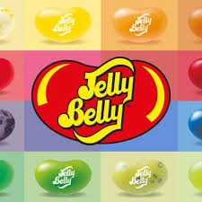 Jelly Belly Logo surrounded by gourmet jelly beans.