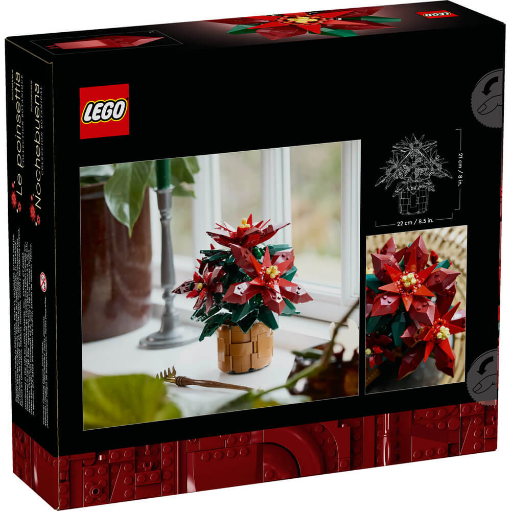 LEGO® Icons  Poinsettia 608 Piece Building Kit (10370)