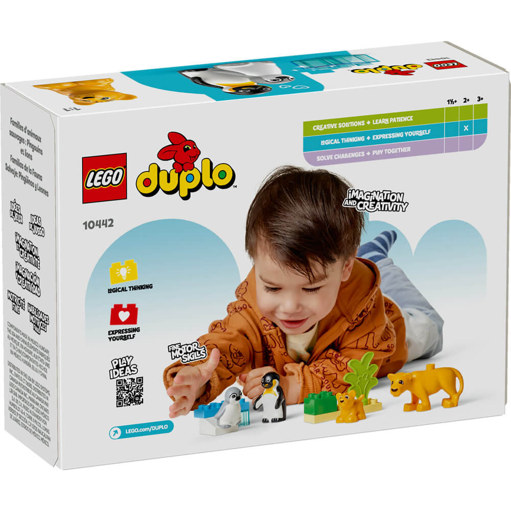 LEGO® DUPLO Wild Animal Families: Penguins & Lions Building Kit 10442