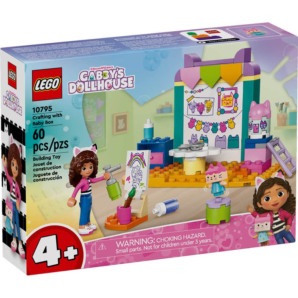 LEGO® Gabby's Dollhouse Crafting with Baby Box 60 Piece Building Set (10795)