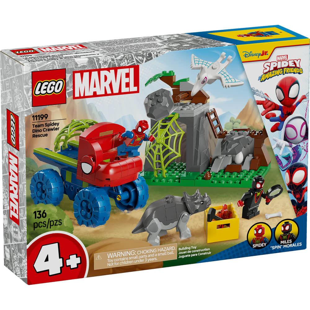 LEGO® Spidey and His Amazing Friends Team Spidey Dino Crawler Rescue Building Kit 11199