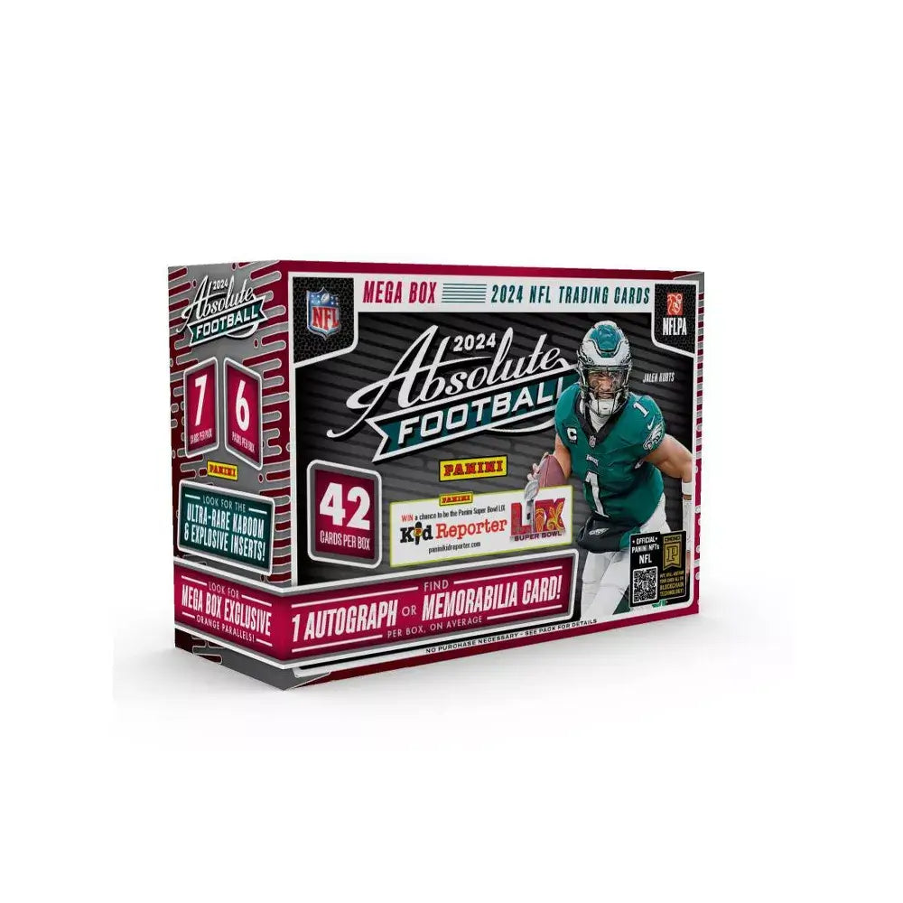 2024 Panini NFL Absolute Football Trading Card Mega Box