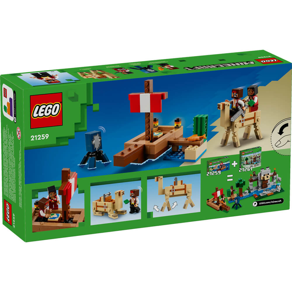 LEGO® Minecraft The Pirate Ship Voyage 166 Piece Building Set (21259)