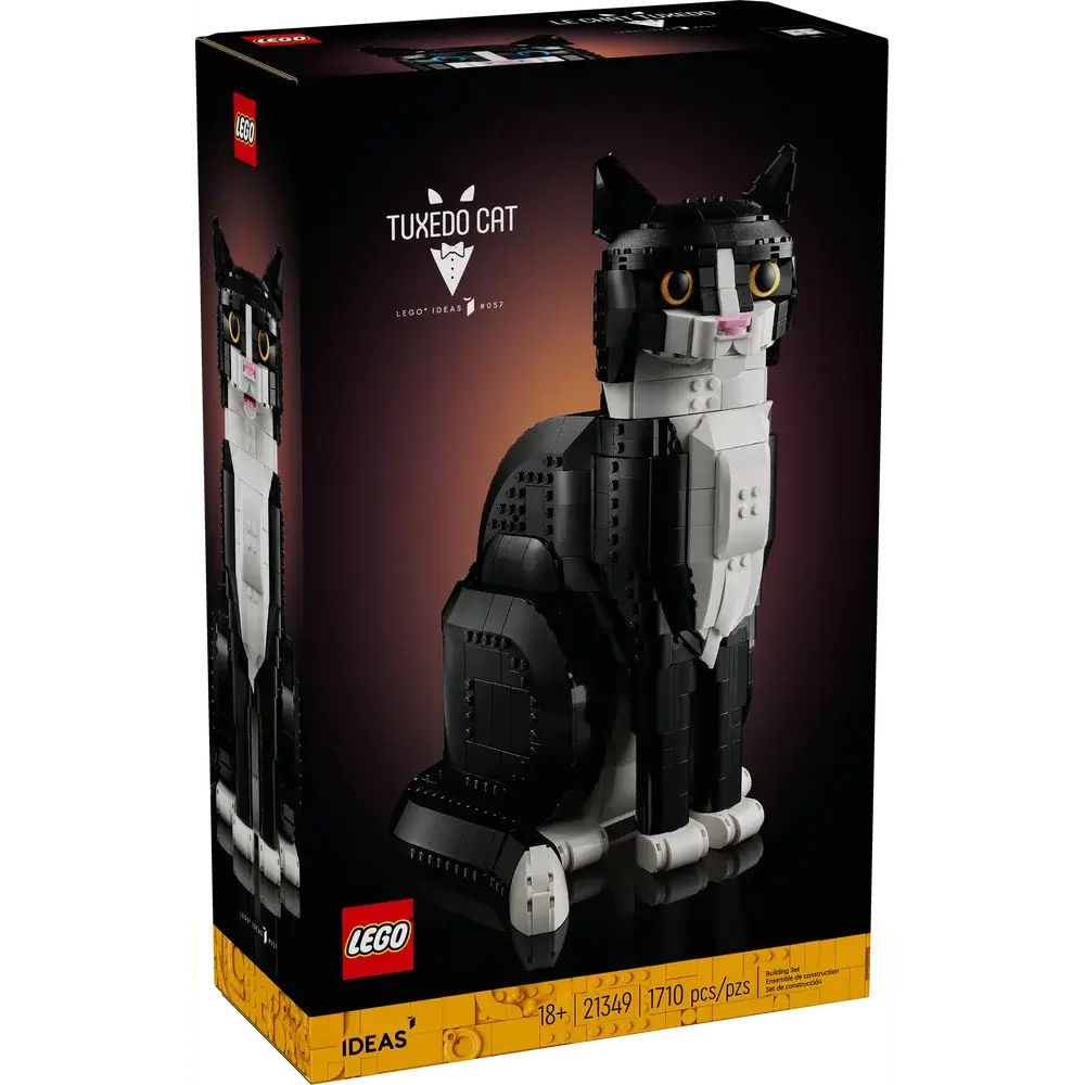 LEGO® Ideas Tuxedo Cat 1710 Piece Building Kit (21349)