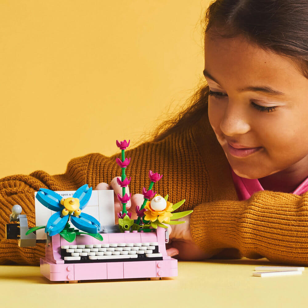 LEGO® Creator Typewriter with Flowers Building Kit 31169