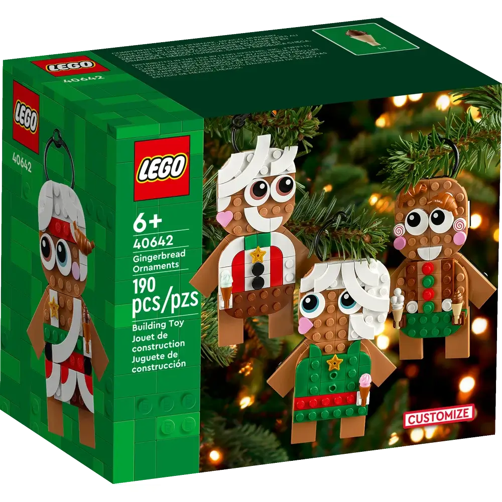 LEGO Ginerbread Ornaments 190 Piece Building Set (40642) package