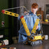 Person playing with the completed LEGO® Technic™ Liebherr Crawler Crane LR 13000 42146 Building Kit (2,883 Pieces)