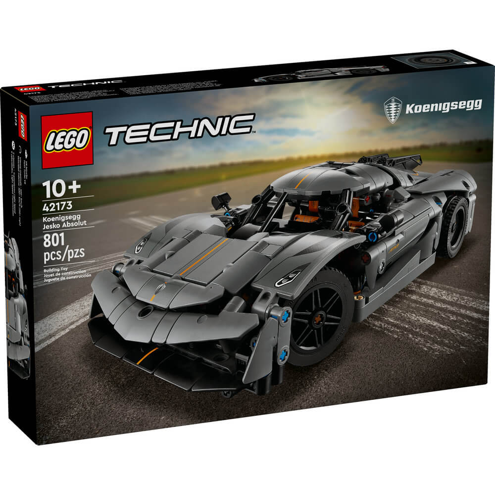 LEGO® Technic Koenigsegg Jesko Absolut Gray Hypercar 801 Piece Building Set (42173)