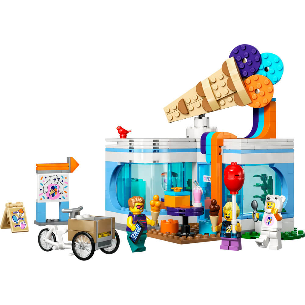 LEGO® City Ice-Cream Shop 60363 Building Toy Set for Kids Aged 6+ (296 Pieces)