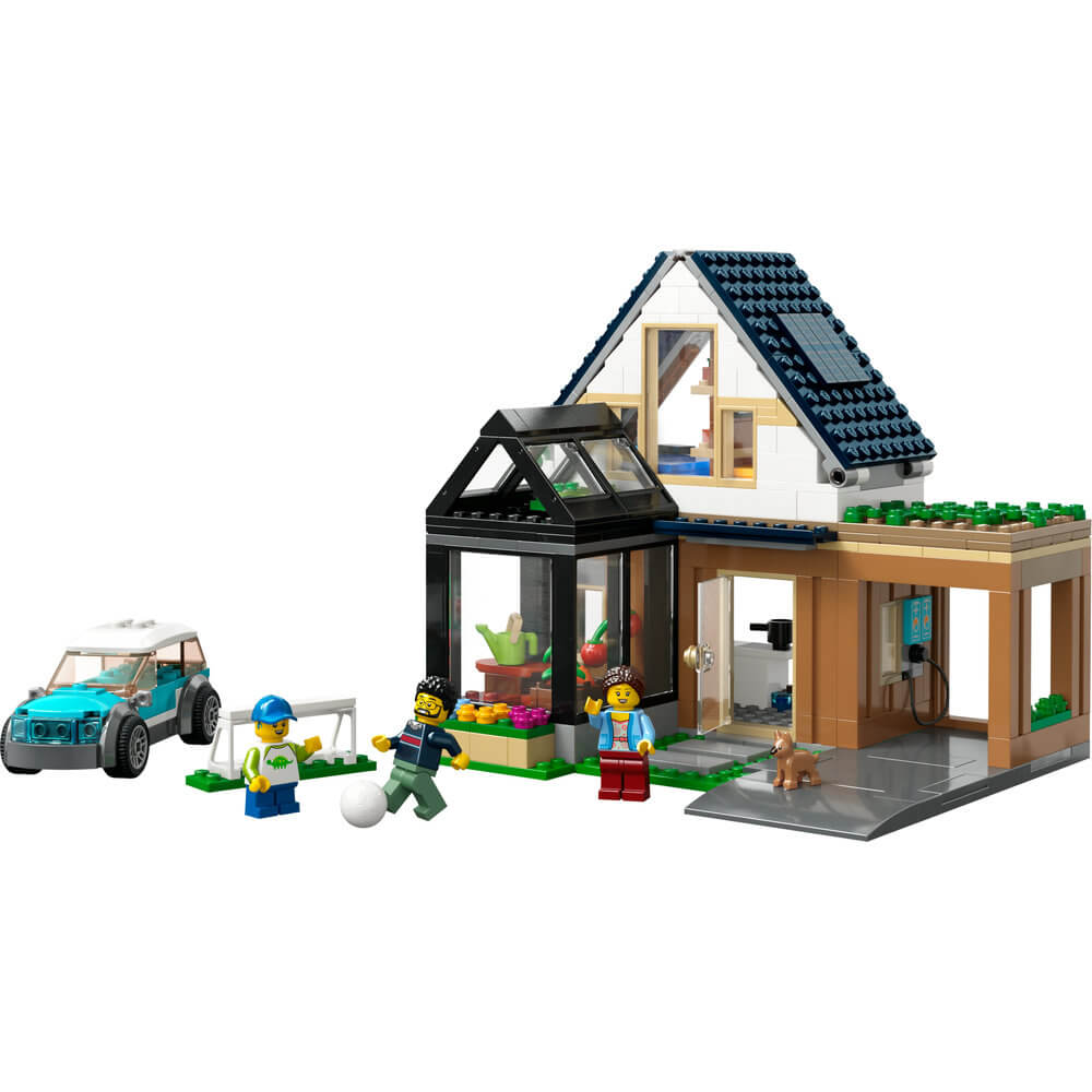 LEGO® City Family House and Electric Car 60398 Building Toy Set (462 Pieces)