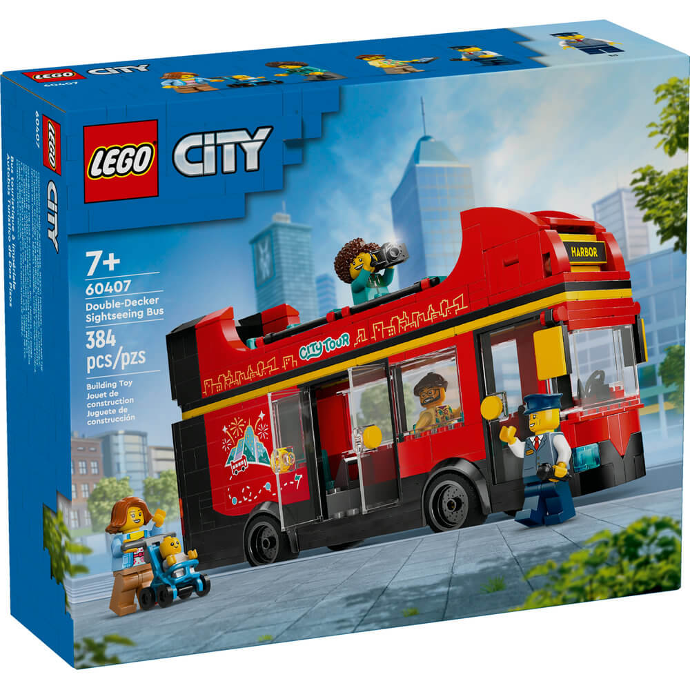 LEGO® City Red Double-Decker Sightseeing Bus 384 Piece Building Set (60407)