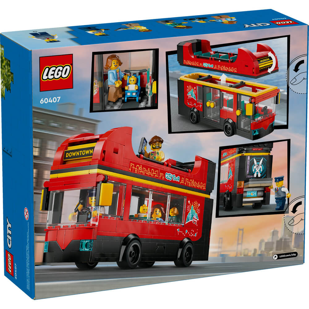 LEGO® City Red Double-Decker Sightseeing Bus 384 Piece Building Set (60407)