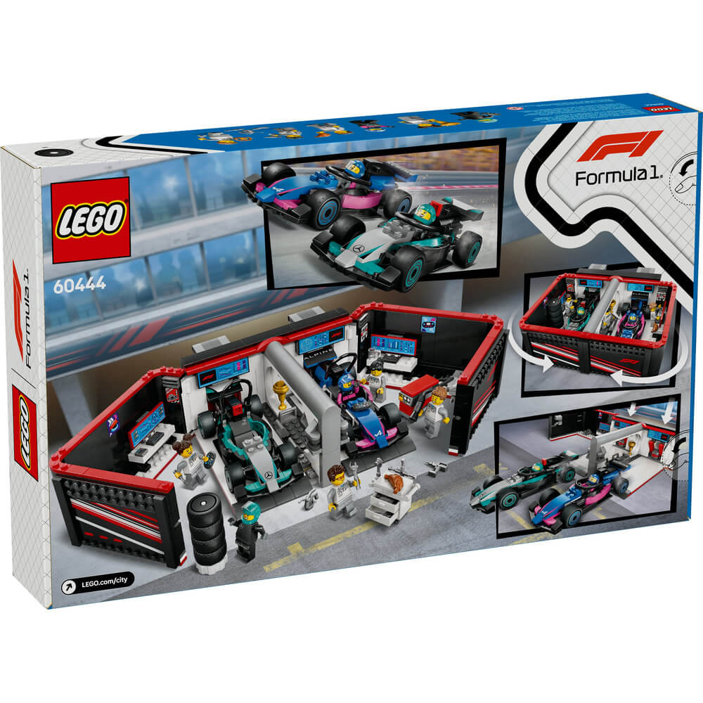 LEGO® City F1 Garage & Mercedes-AMG & Alpine Cars Building Kit 60444