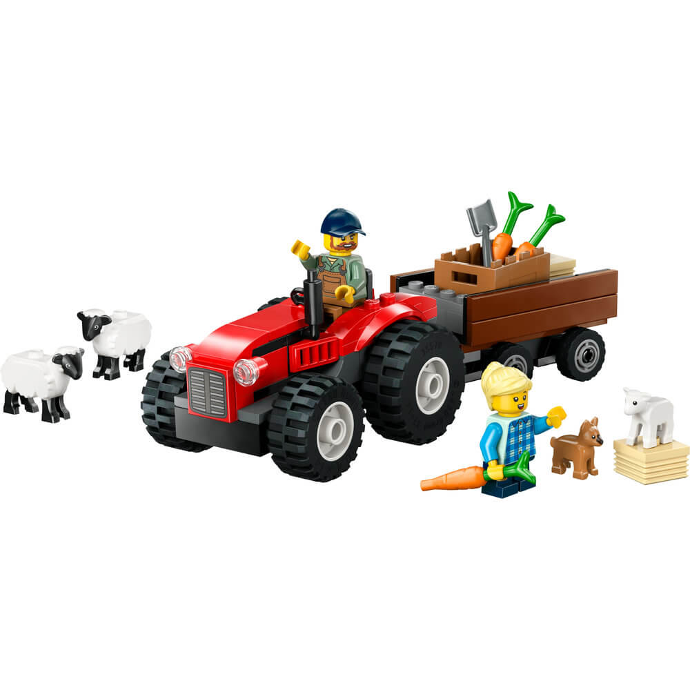 LEGO® City Red Farm Tractor with Trailer & Sheep Building Kit 60461