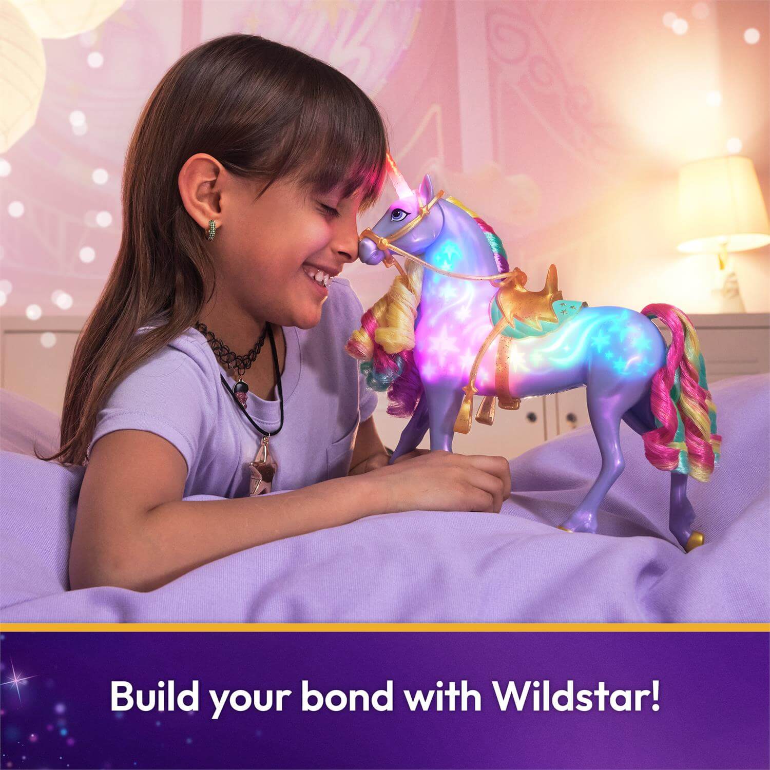 Unicorn Academy Rainbow Light-up Wildstar Figure Set