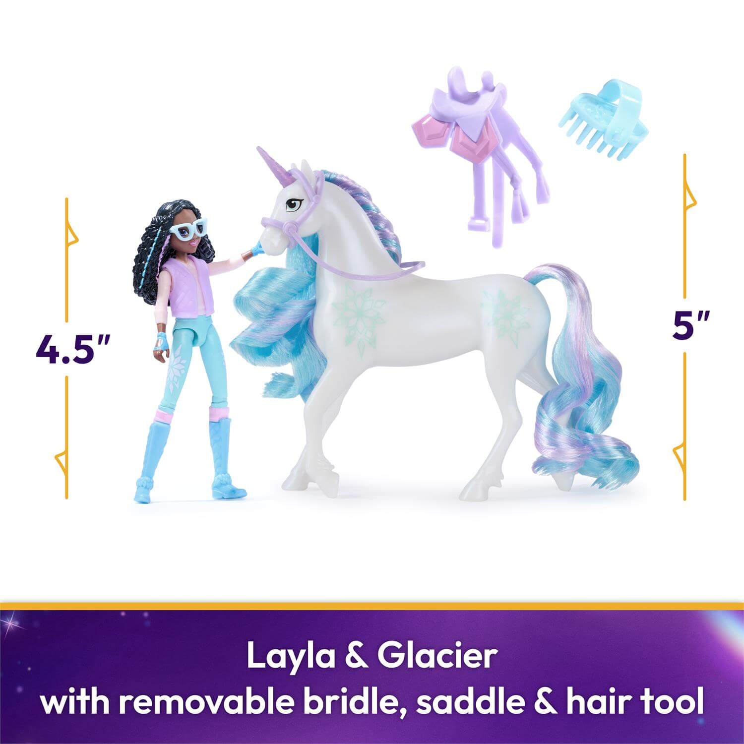 Unicorn Academy Layla and Glacier Set