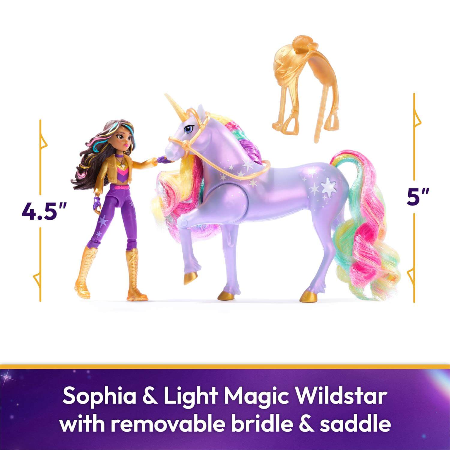 Unicorn Academy Sophia and Light Magic Wildstar Set