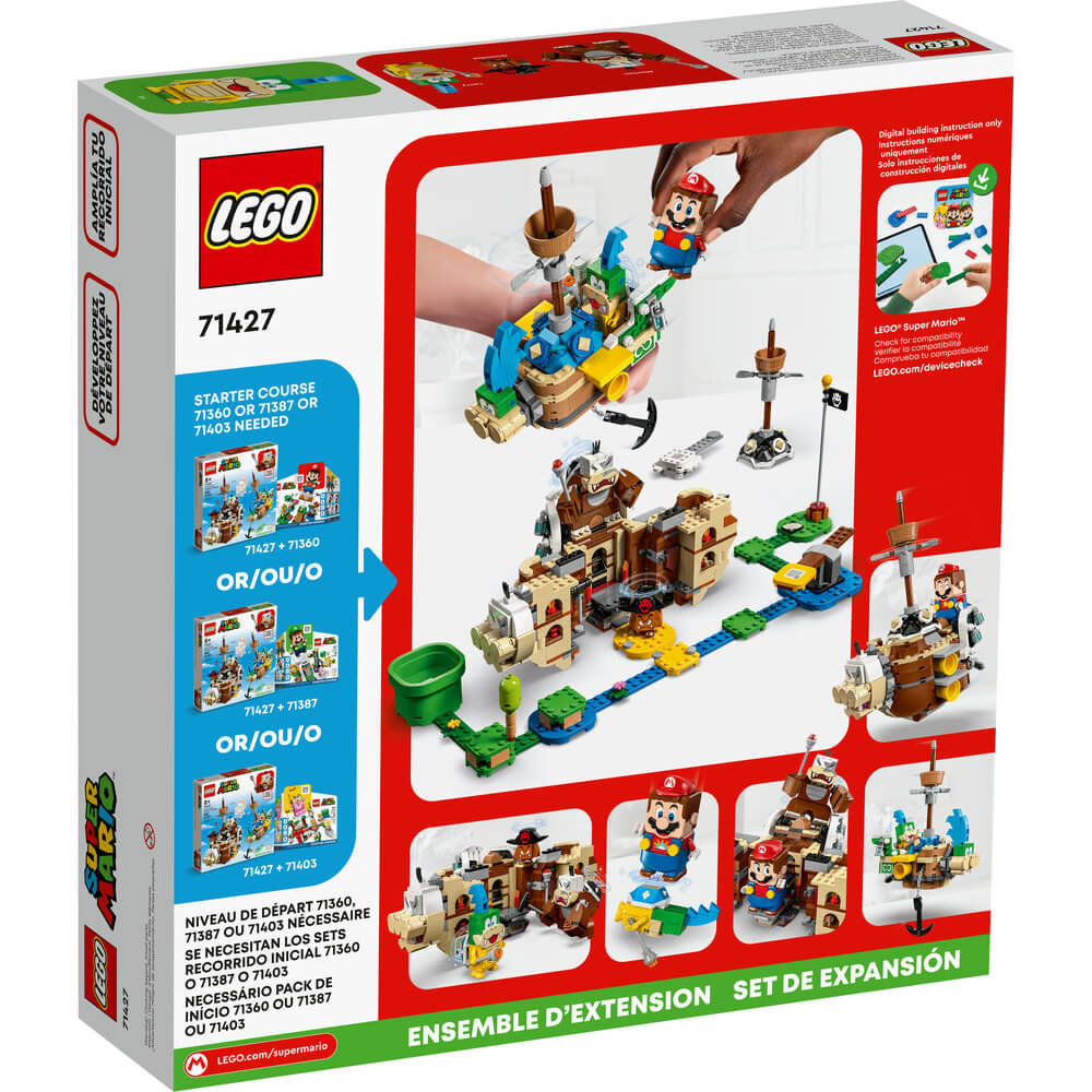 LEGO® Super Mario™ Larry’s and Morton’s Airships Expansion Set 71427 (1,062 Pieces) back of the box