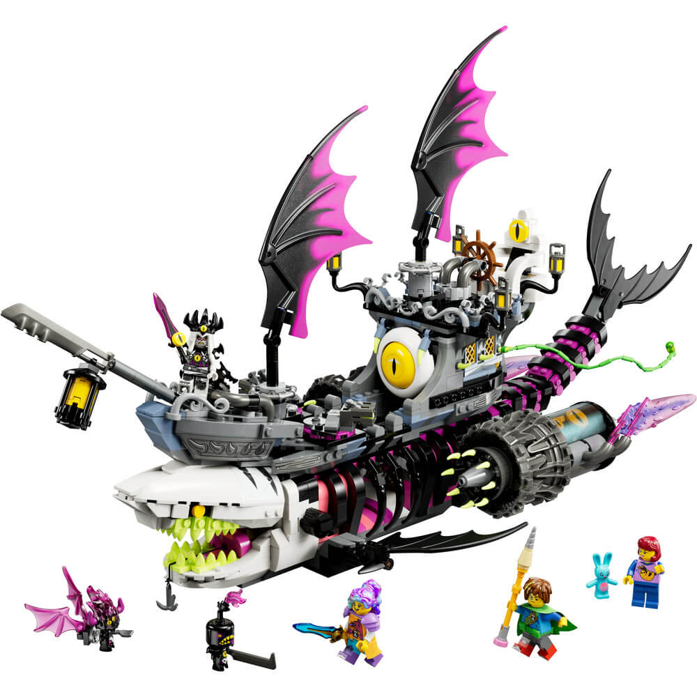 LEGO® DREAMZzz™ Nightmare Shark Ship 71469 Building Toy Set (1,389 Pieces) built