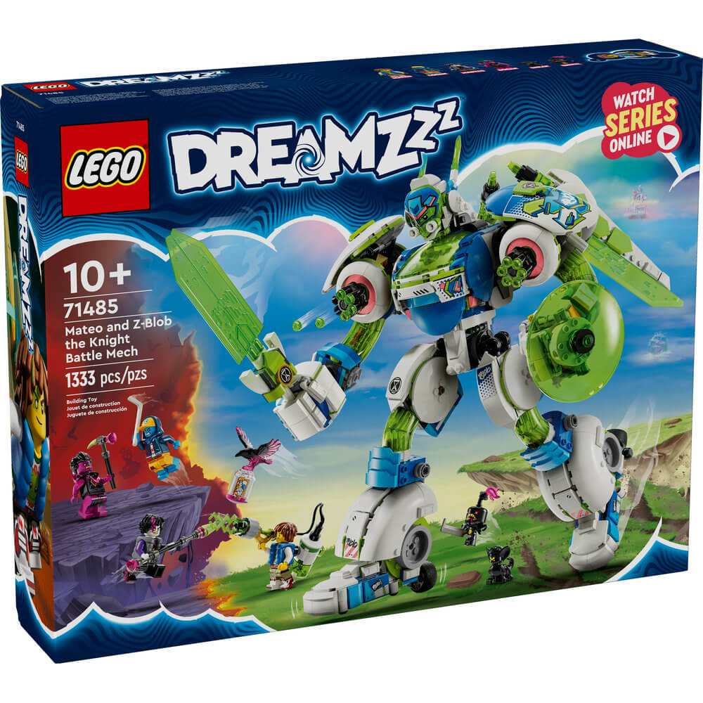 LEGO® DREAMZzz Mateo and Z-Blob the Knight Battle Mech 1333 Piece Building Set (71485)