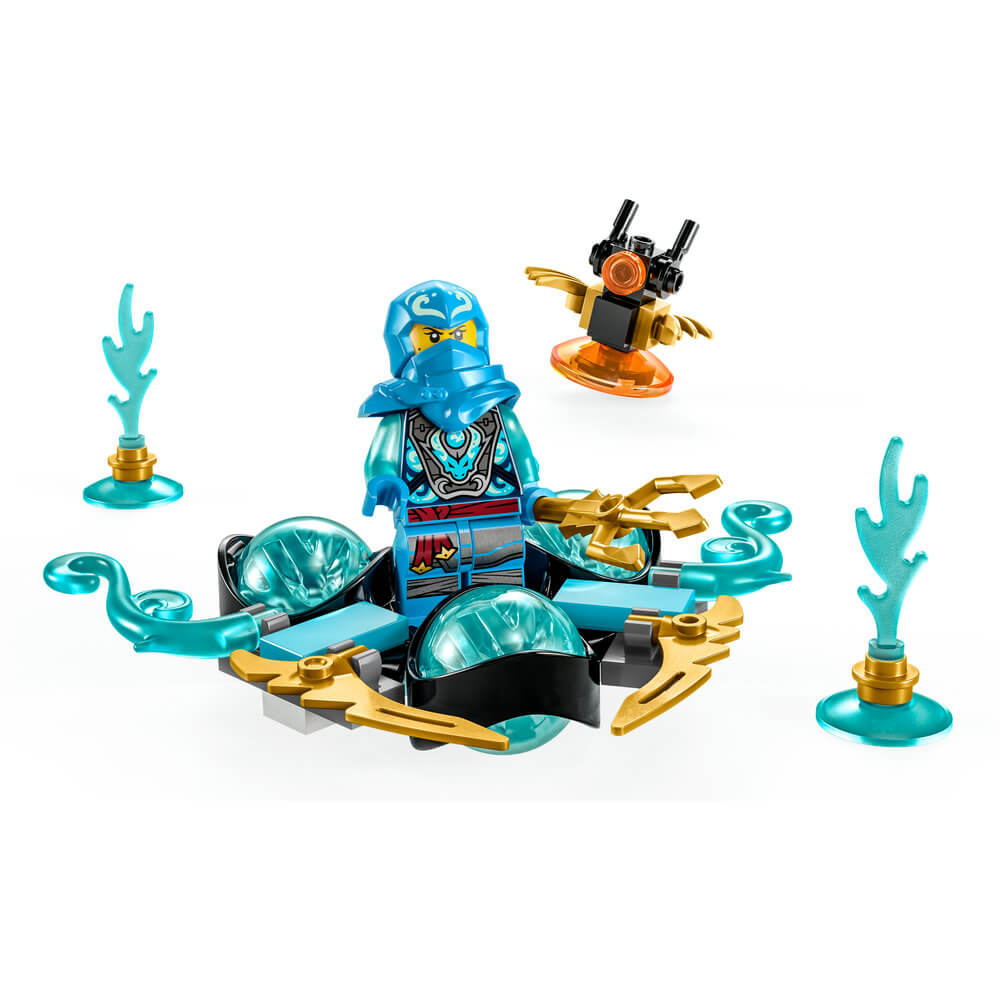 The LEGO® NINJAGO® Nya’s Dragon Power Spinjitzu Drift 71778 Building Toy Set (57 Pieces) all built