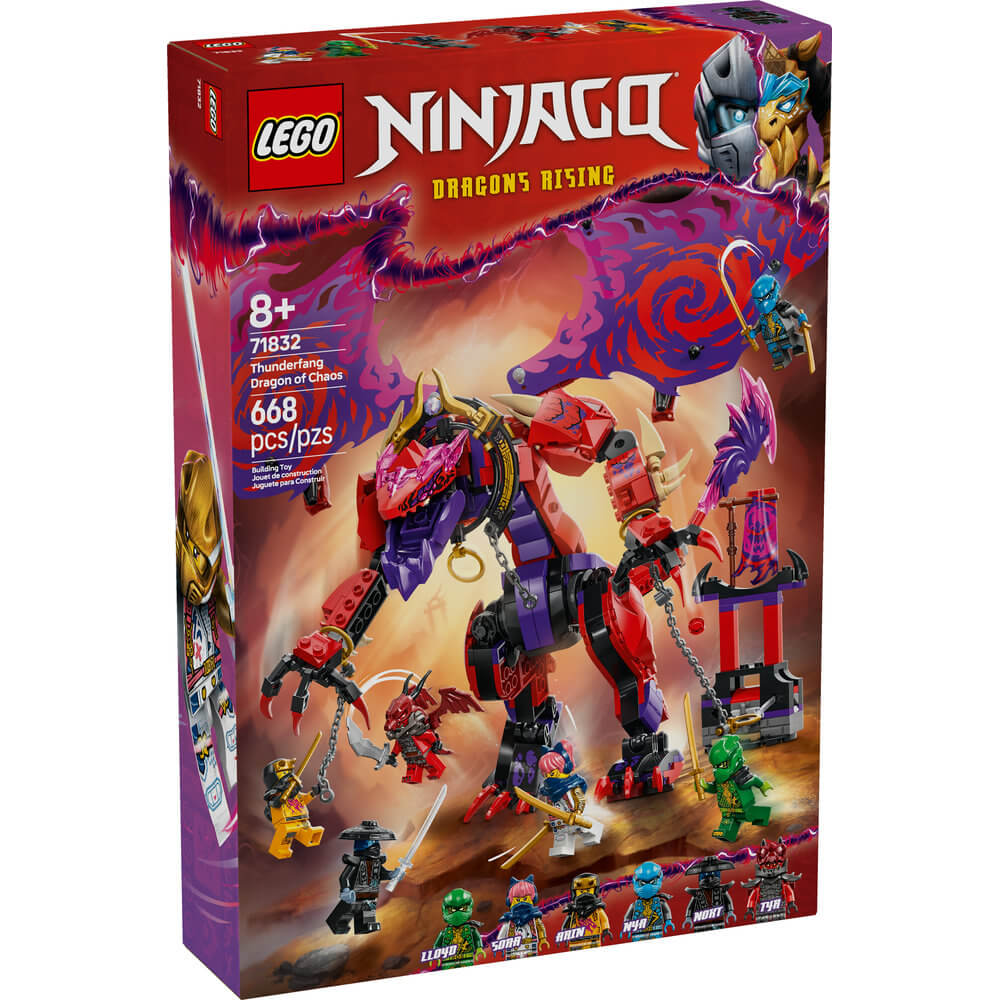 LEGO® Ninjago Thunderfang Dragon of Chaos 668 Piece Building Kit (71832)