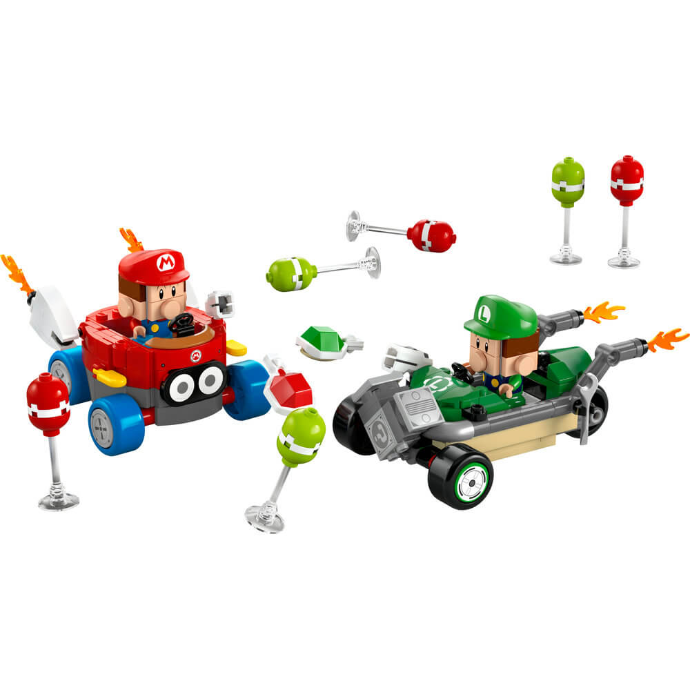 LEGO® Super Mario Mario Kart Baby Mario vs. Baby Luigi Building Kit 72034