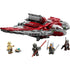 LEGO® Star Wars Ahsoka Tano's T-6 Jedi Shuttle 601 Piece Building Set (75362) all put together with the four figures shown