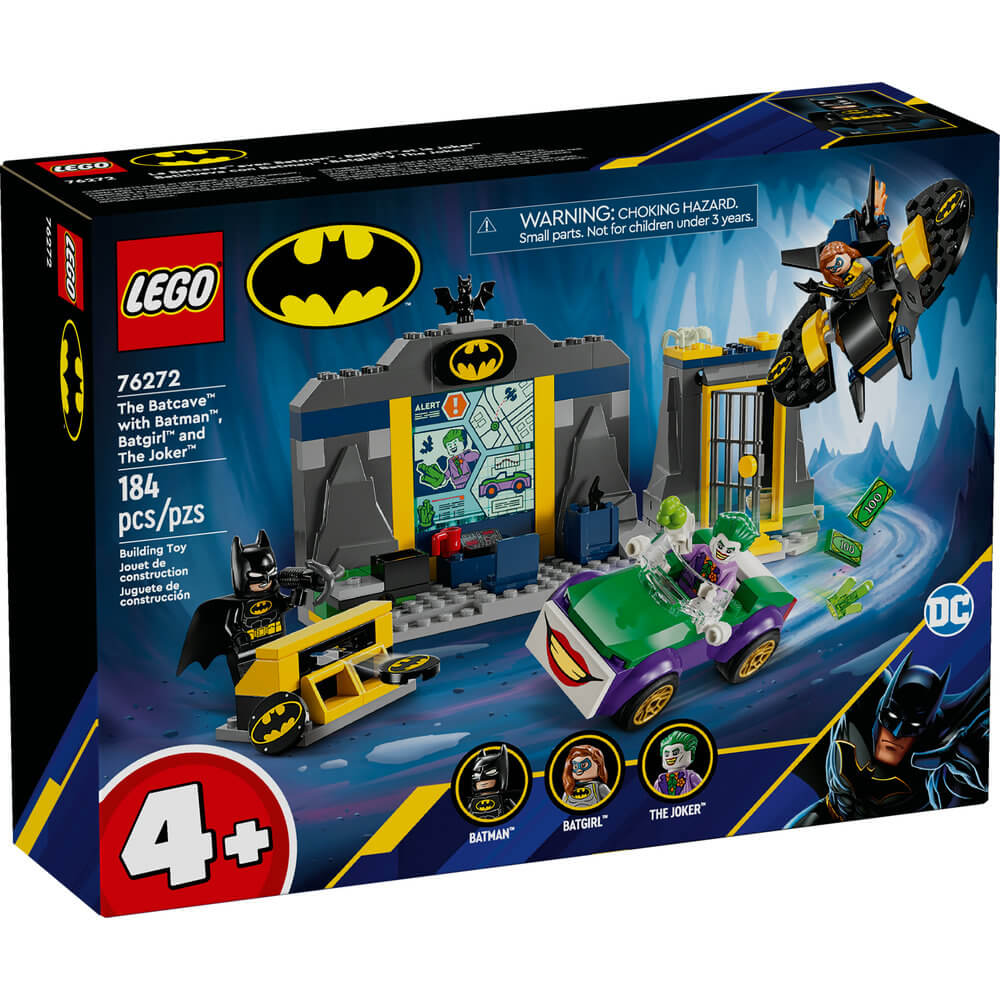 LEGO® Super Heroes DC Comics The Batcave with Batman, Batgirl and The Joker 184 Piece Building Set (76272)