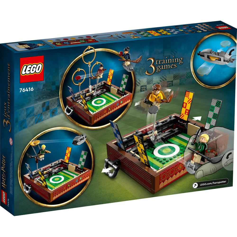 LEGO® Harry Potter™ Quidditch™ Trunk 76416 Building Toy Set (599 Pieces) back of the box