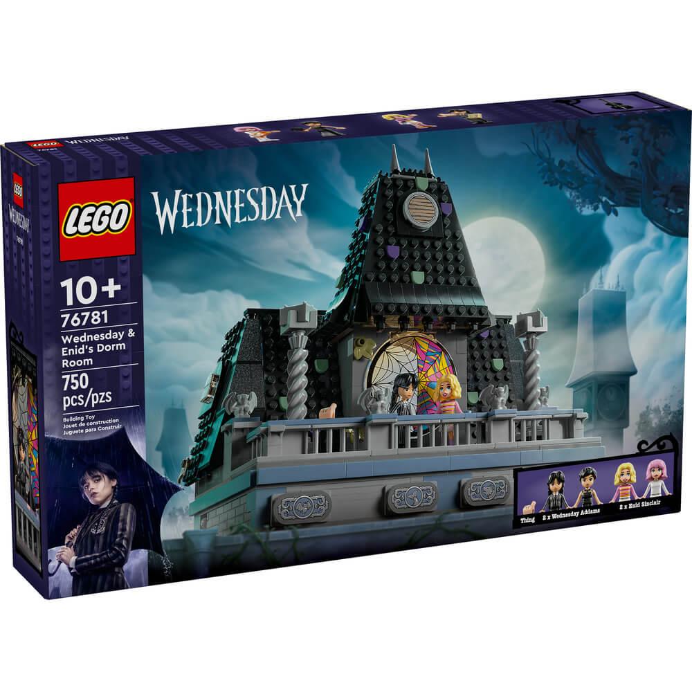 LEGO® Wednesday: Wednesday & Enid’s Dorm Room 750 Piece Building Kit (76781)