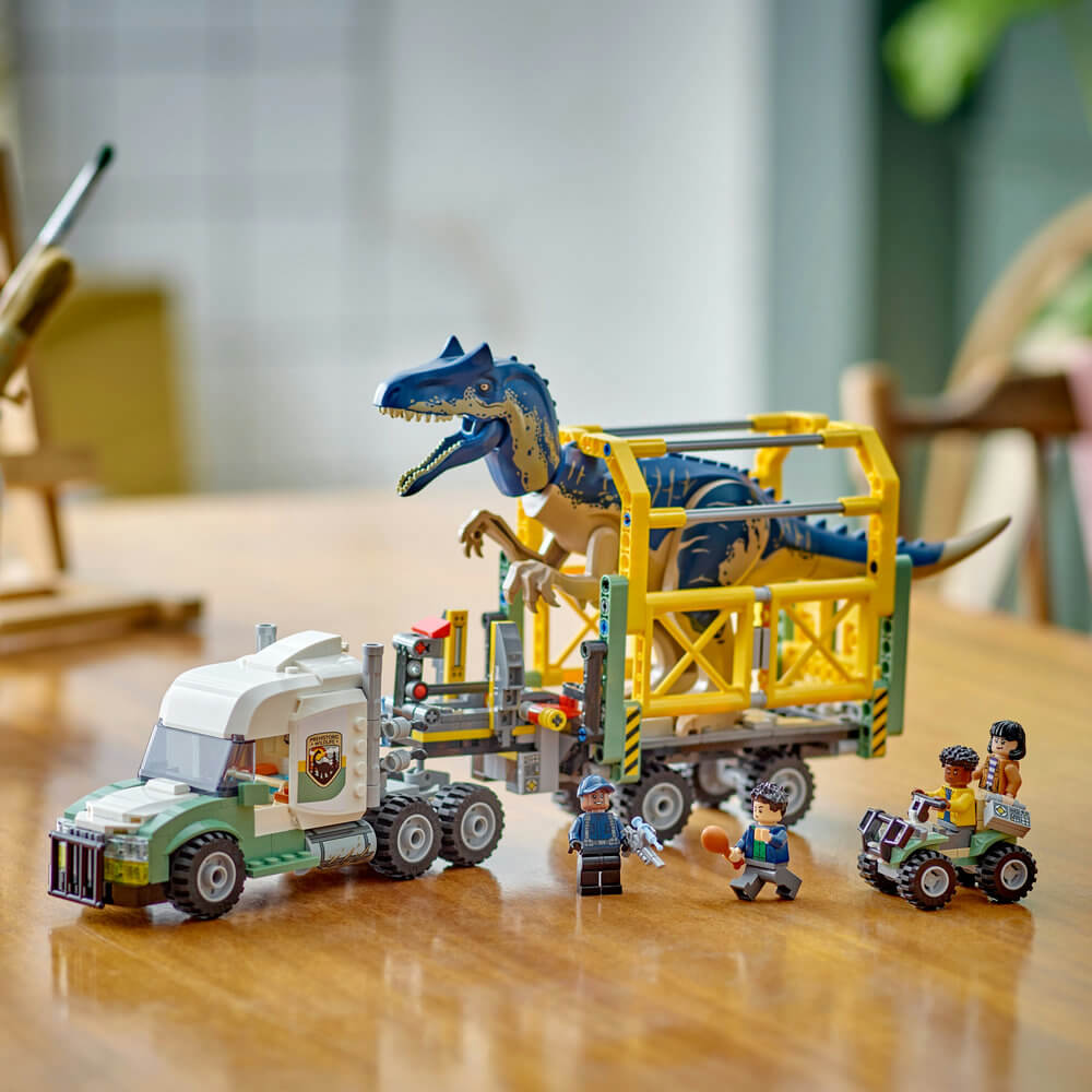 LEGO® Jurassic World Dinosaur Missions: Allosaurus Transport Truck 588 Piece Building Set (76966)