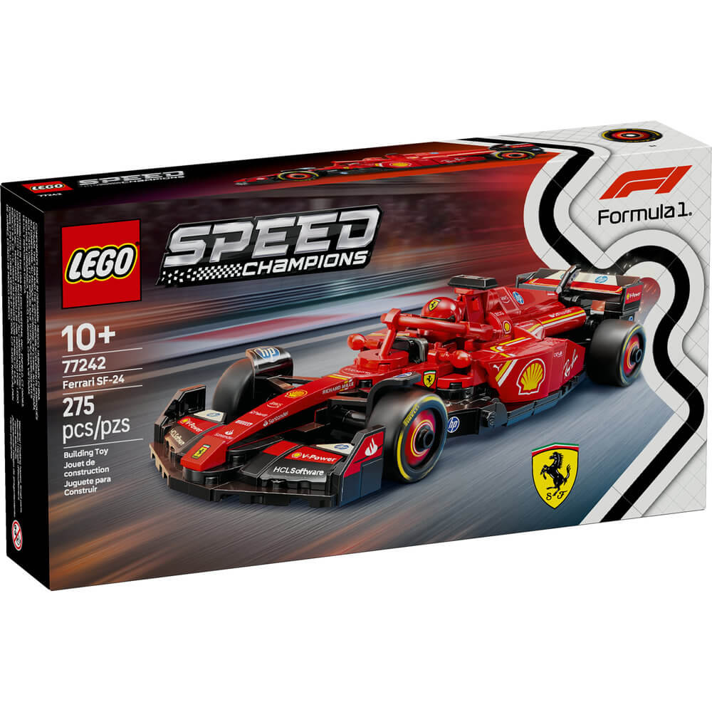 LEGO® Speed Champions F1 Ferrari SF-24 F1® Race Car 275 Piece Building Kit (77242)