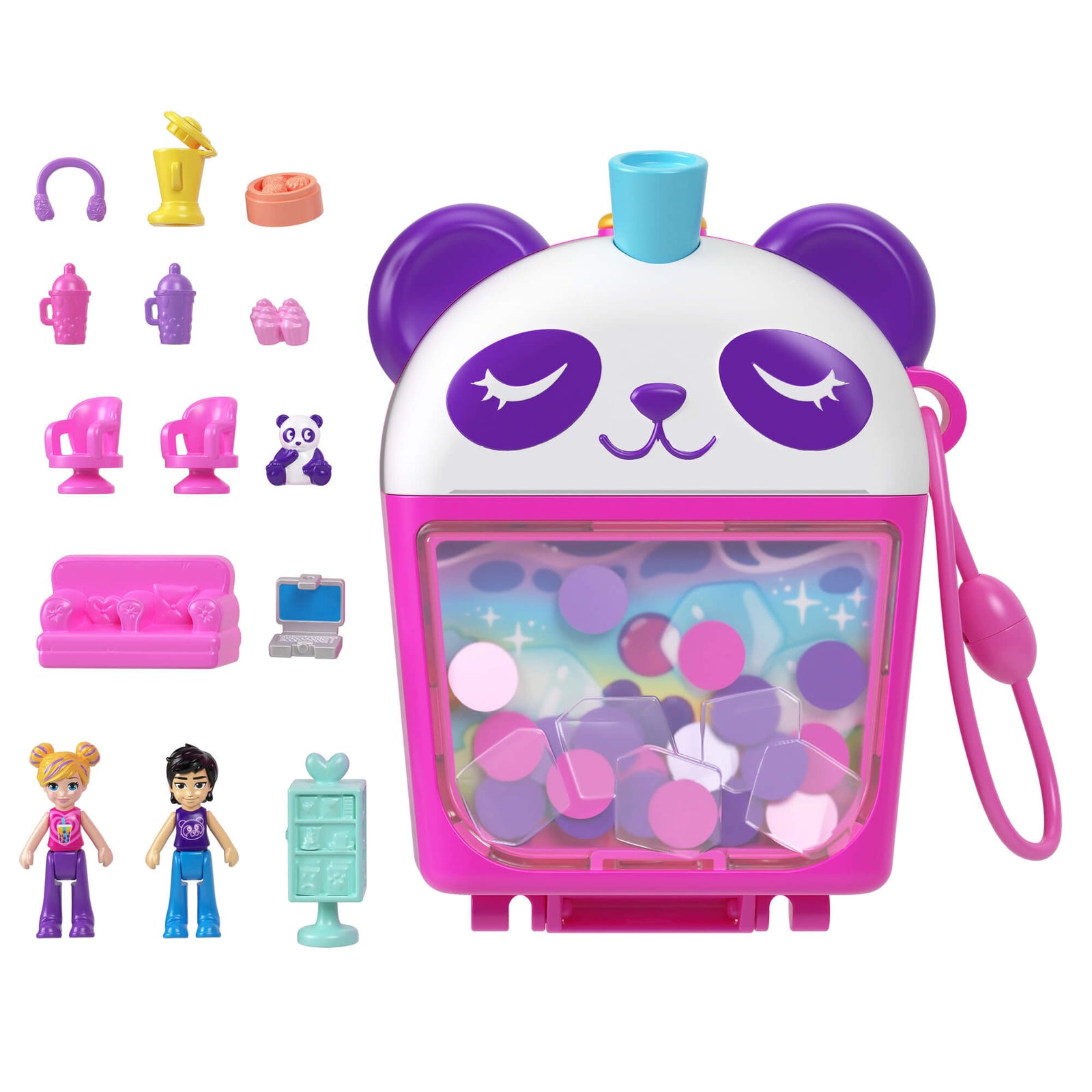 Polly Pocket Bubble Tea Panda Compact Playset