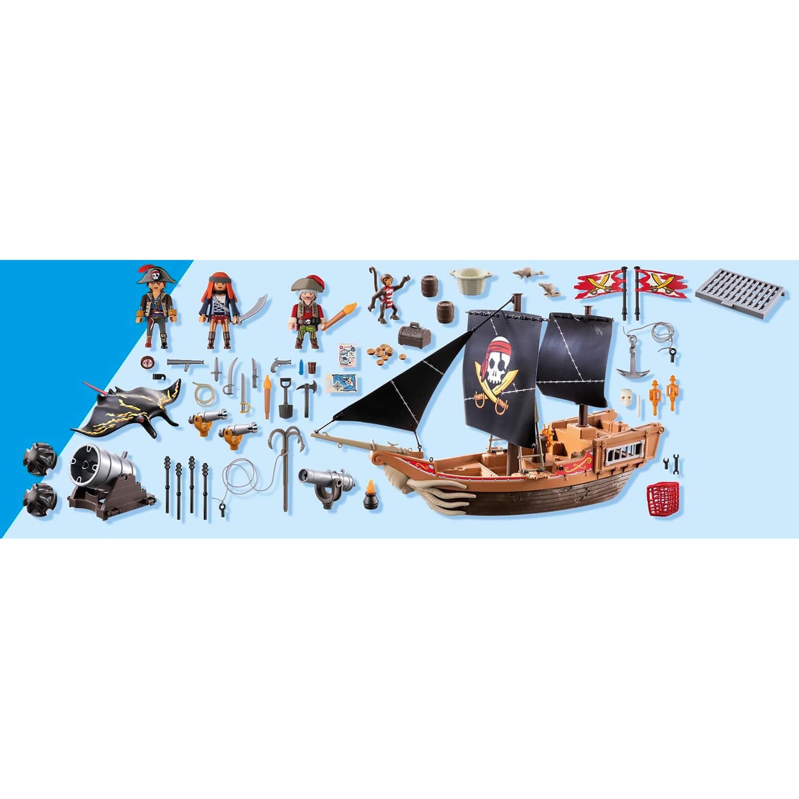 Playmobil Pirates Large Pirate Ship Playset 71530 Pieces