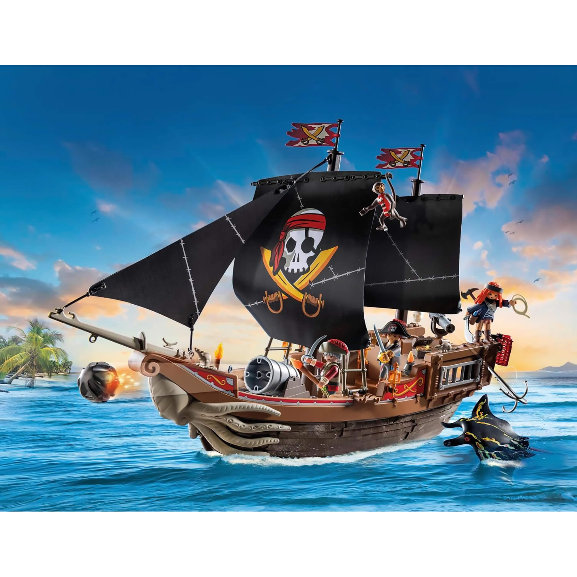 Playmobil Pirates Large Pirate Ship Playset 71530