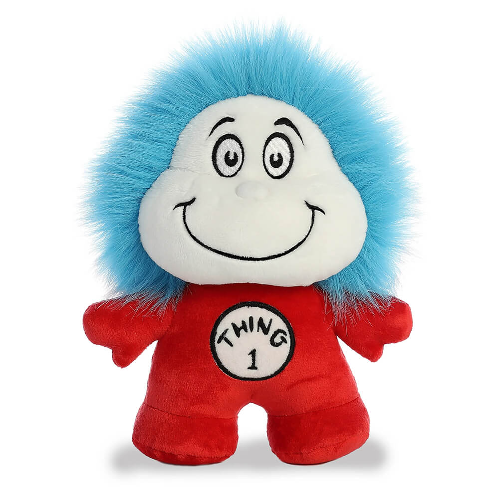 Thing one side of the Aurora Dood Plushie Dr. Seuss 8.5