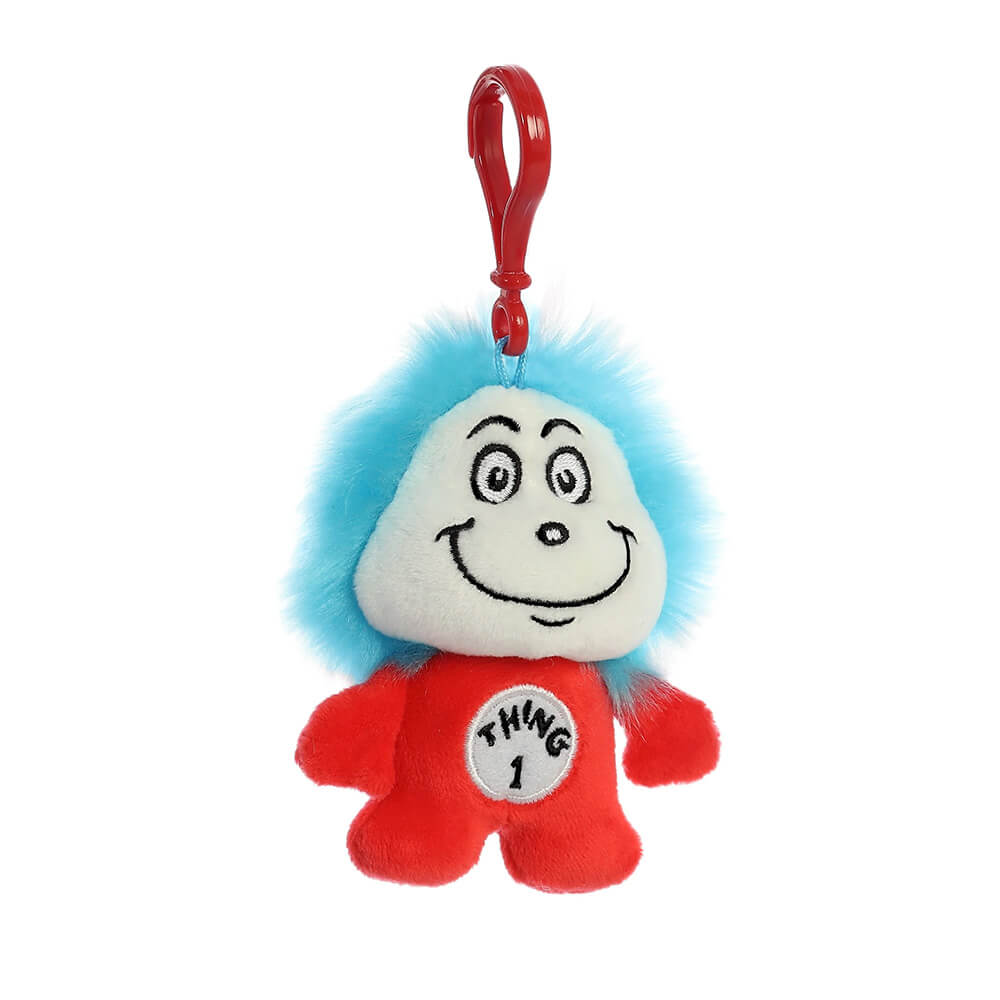 Aurora Dr. Seuss 4" Thing 1 Plush Character Clip