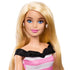 Barbie 65th Anniversary Fashion Doll with Blonde Hair, Pink Striped Dress