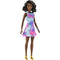 Barbie Doll Wearing Purple Star Print Dress