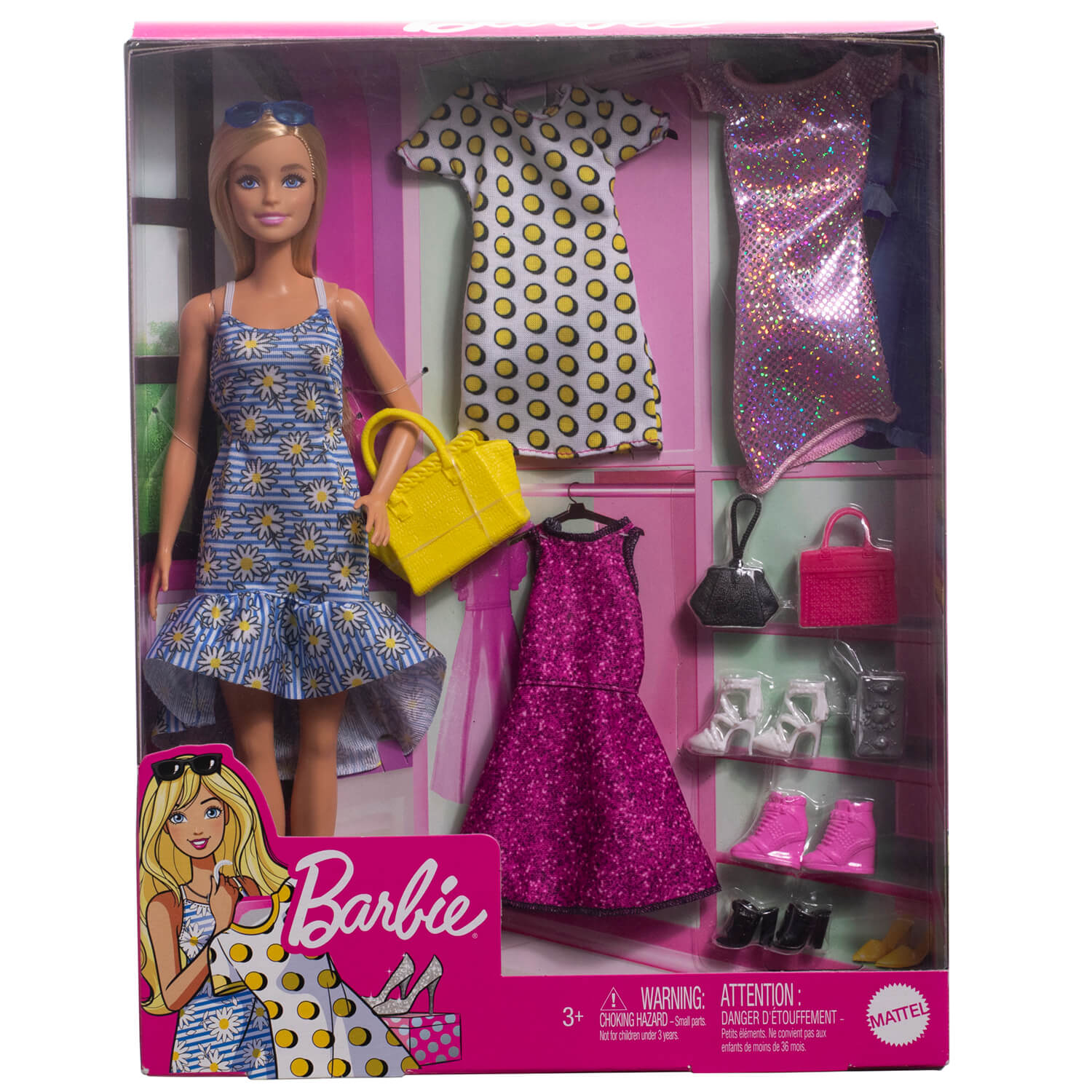 Barbie Fashionista Doll With 4 Fashions