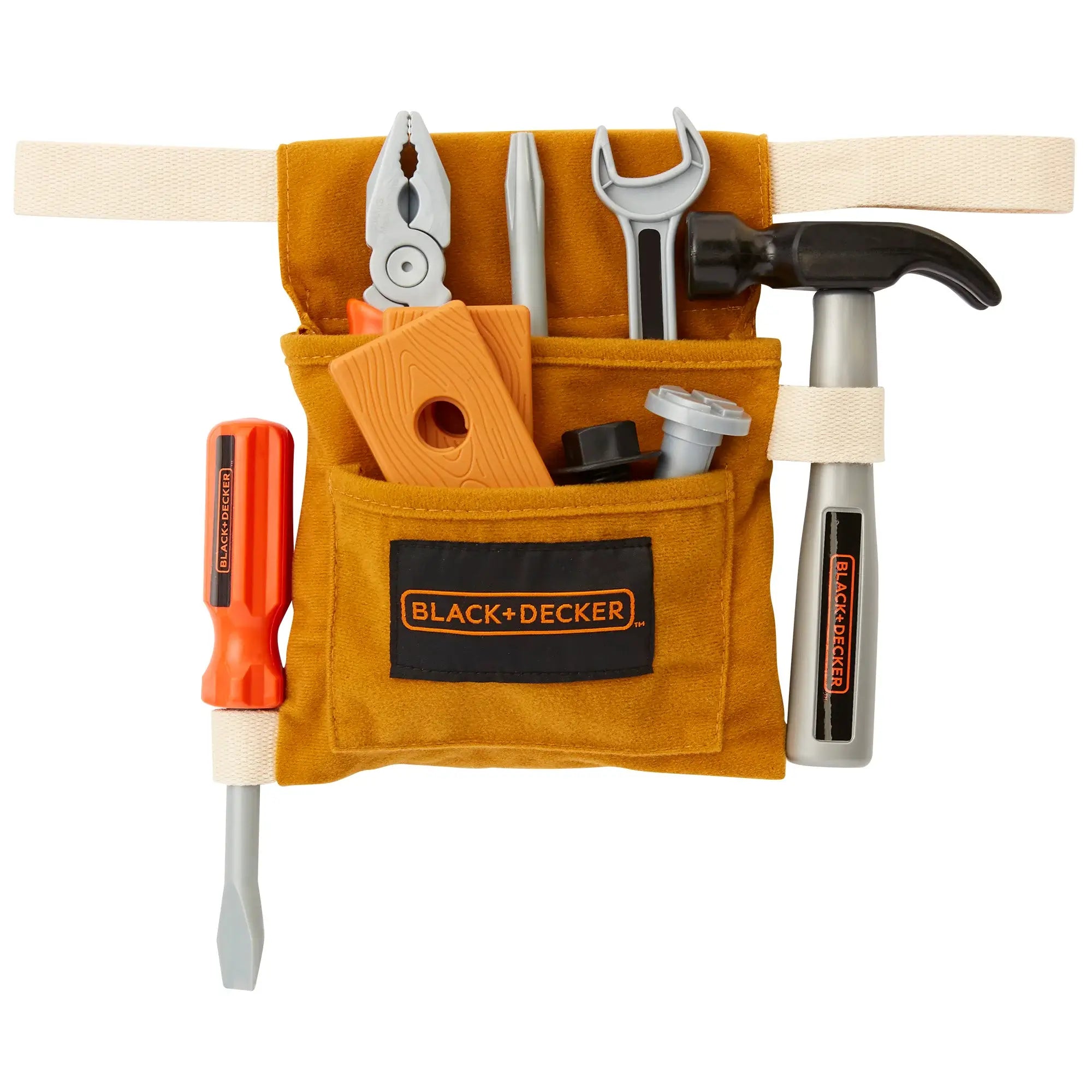 Black and Decker Junior Carpenter 50-Piece Tool Set tool belt