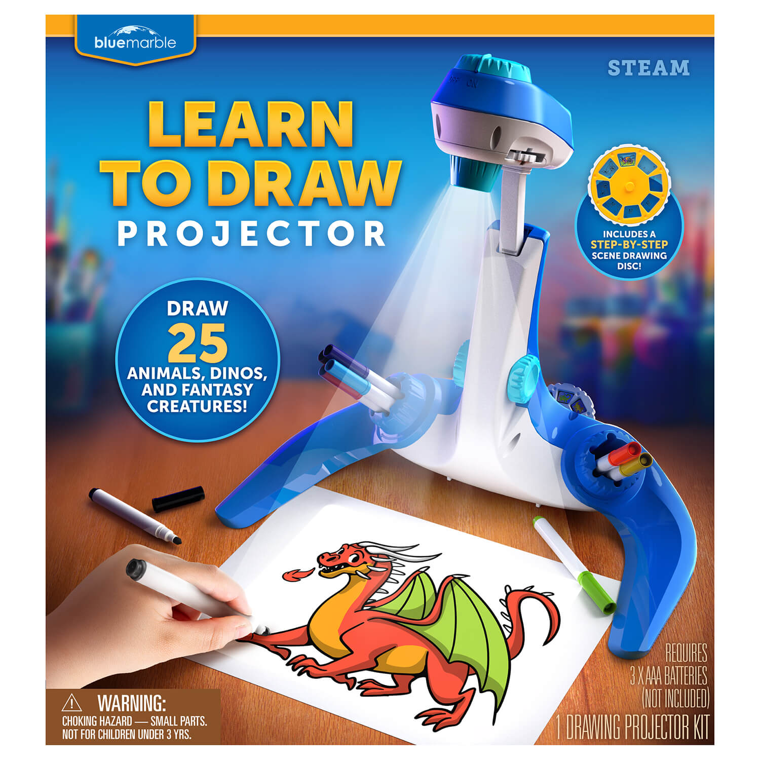 Blue Marble Learn to Draw Projector Set