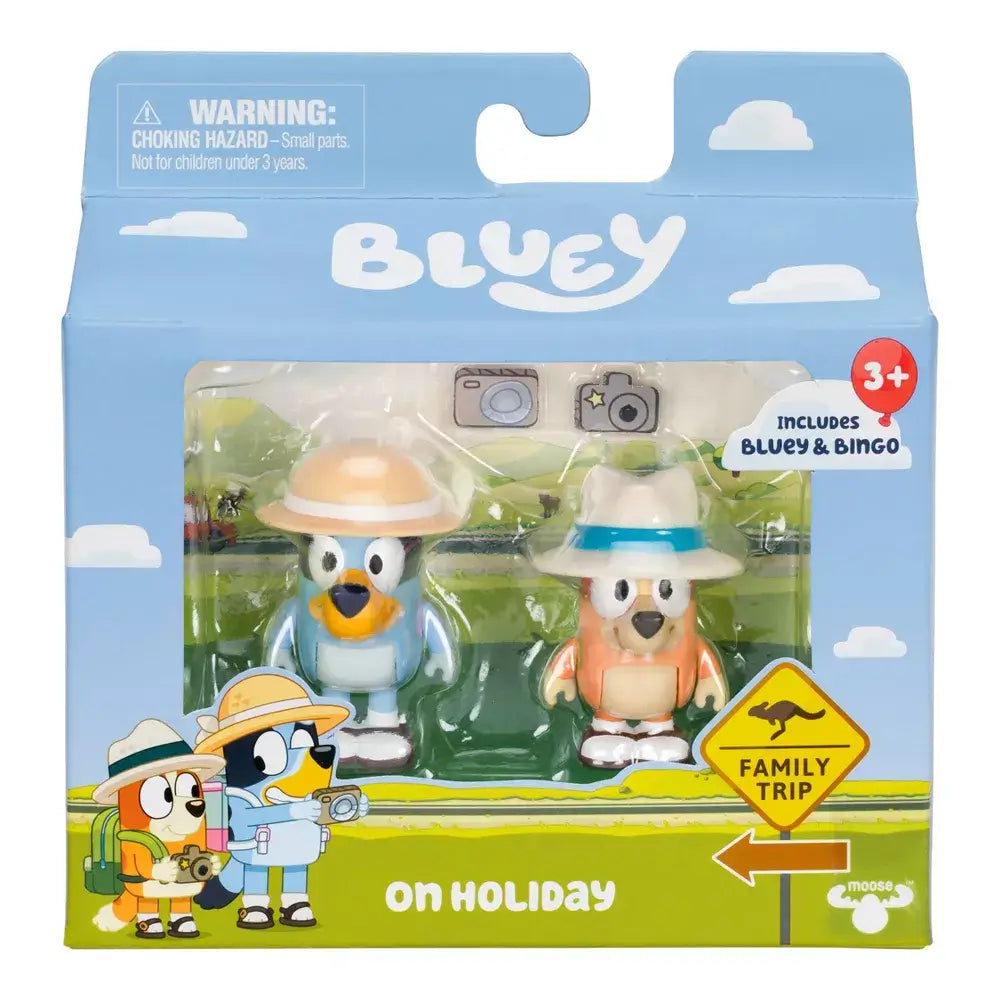 Bluey 2-Pack Figures On Holiday