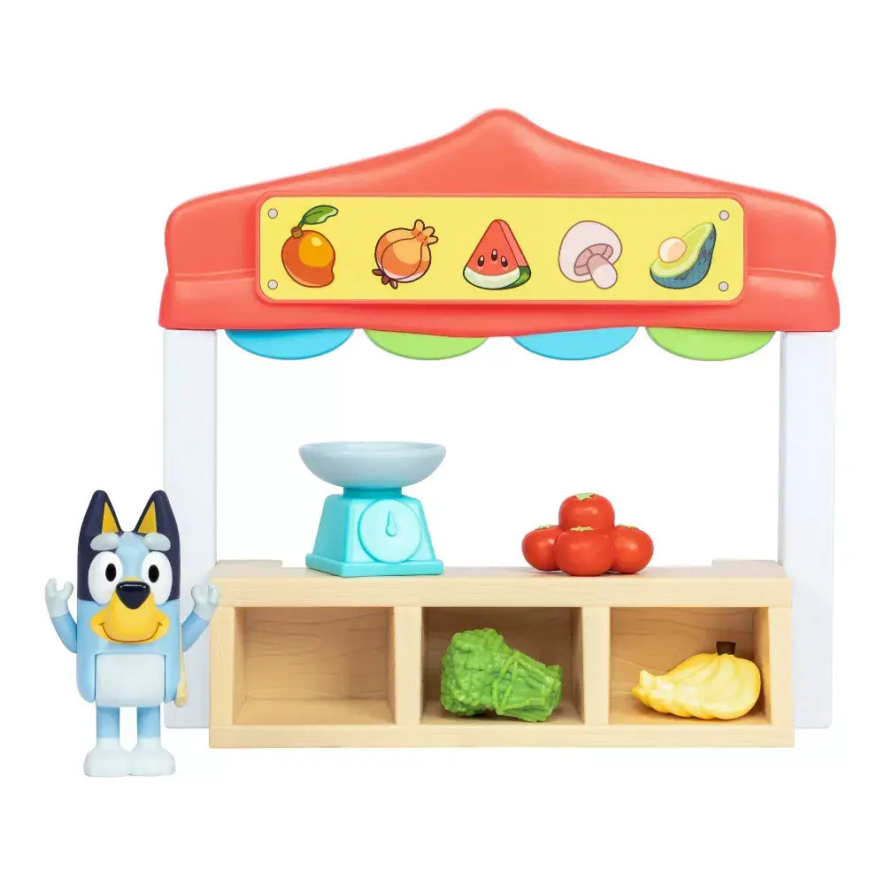 Bluey Farmers Market Mini Playset