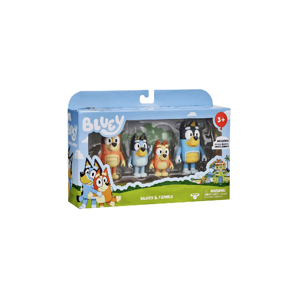 Bluey Series 9 Bluey and Family Figure 4-Pack