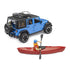 Bruder Jeep Wrangler Rubicon Unlimited with Kayak and Kayaker