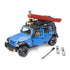 Bruder Jeep Wrangler Rubicon Unlimited with Kayak and Kayaker