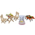 Calico Critters BBQ Picnic Set with Elephant Girl set up to play